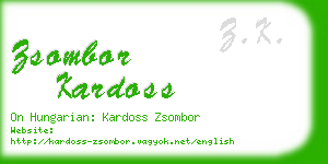 zsombor kardoss business card